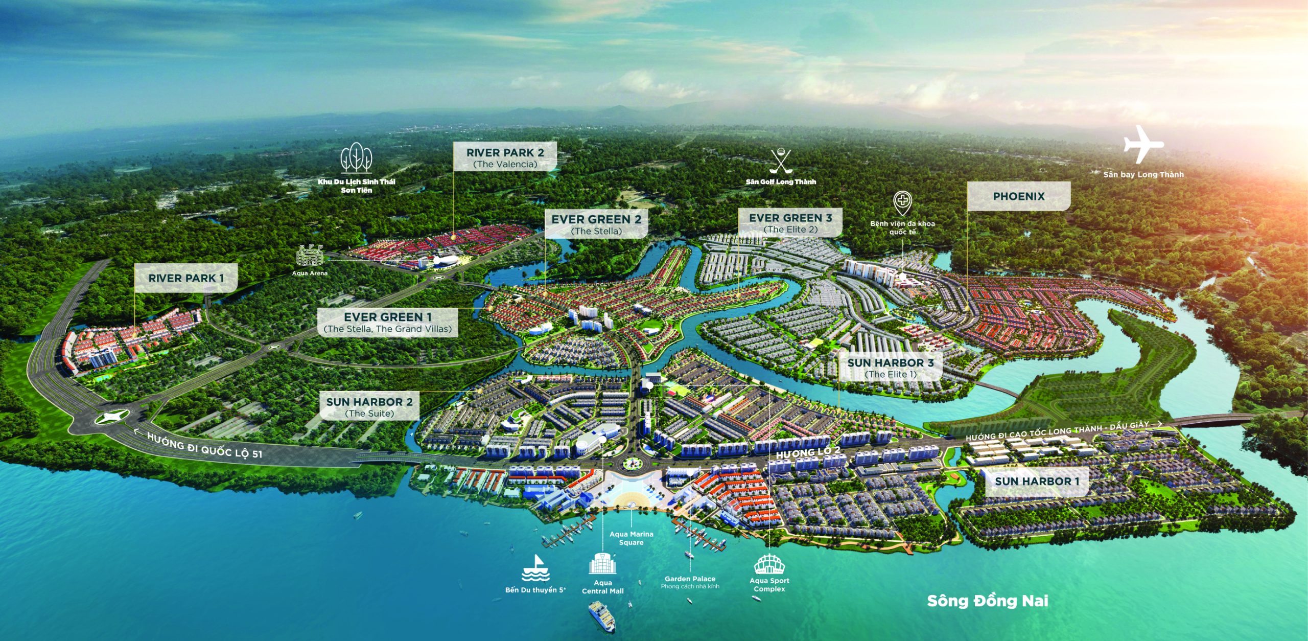 Phối cảnh dự án Aqua City