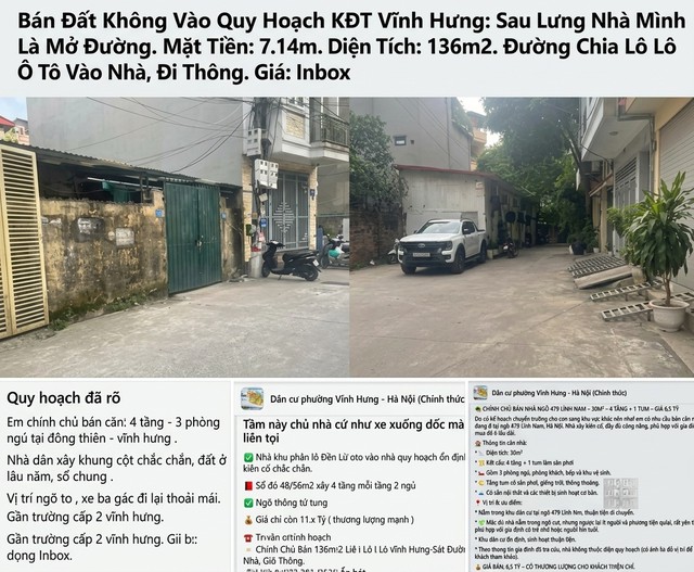 Nhà đầu tư 'săn' nhà đất không dính quy hoạch ở Vĩnh Hưng ảnh 1 Nhà đầu tư 'săn' nhà đất không dính quy hoạch ở Vĩnh Hưng - Ảnh 1.